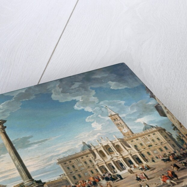 The Piazza Santa Maria Maggiore, 1752 by Giovanni Paolo Pannini or Panini