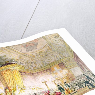 The Chapel of Rest of Louis XVIII at the Tuileries by Jean-Baptiste Isabey