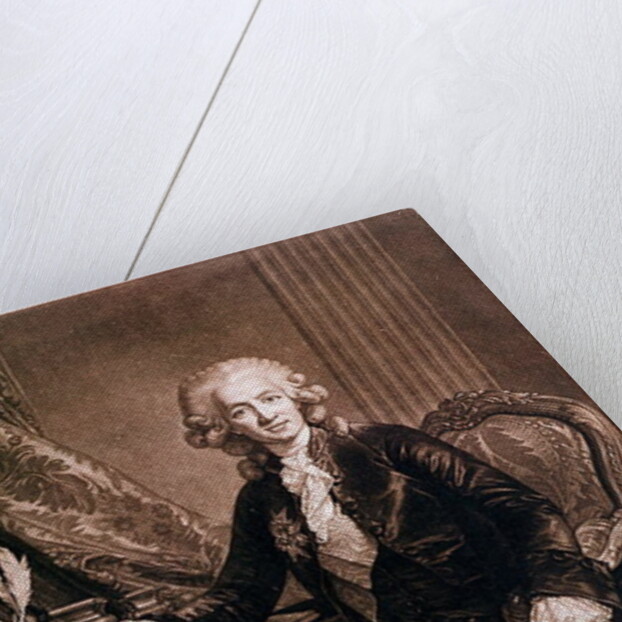 Charles Alexandre de Calonne General Controller of the Finances of Louis XVI engraved by de Brea by Elisabeth Louise Vigee-Lebrun