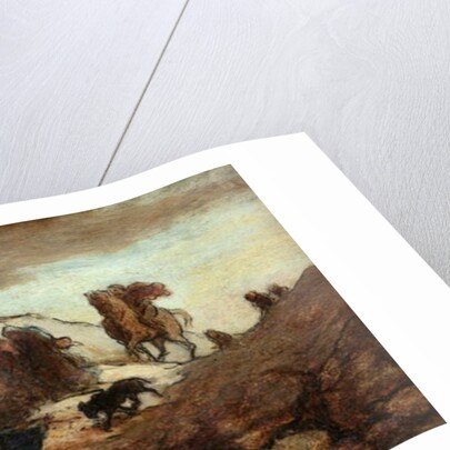 The Fugitives or The Emigrants, c.1849-50 by Honore Daumier