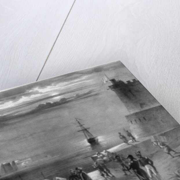 The Dey Hussein Ibn El Hussein leaving Algiers after the city has been captured on the 4th July 1830 by Coppin Coppin