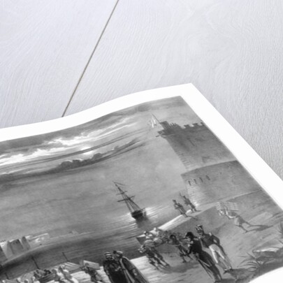 The Dey Hussein Ibn El Hussein leaving Algiers after the city has been captured on the 4th July 1830 by Coppin Coppin