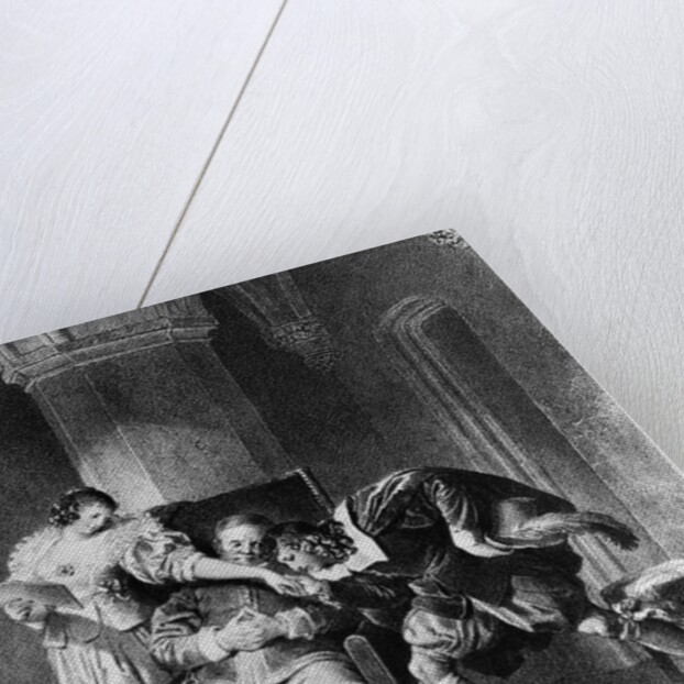 Rosine, Bartholo, Count Almaviva by Alfred Leon Lemercier