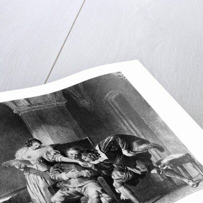 Rosine, Bartholo, Count Almaviva by Alfred Leon Lemercier