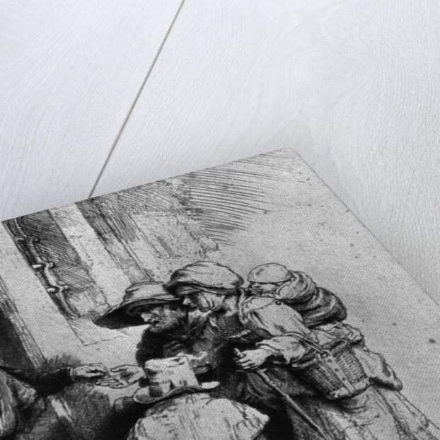 Beggars on the Doorstep of a House, 1648 by Rembrandt Harmensz. van Rijn