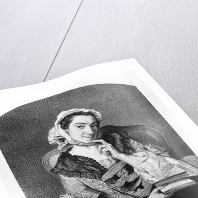 Louise Tardieu d'Esclavelles, known as Madame d'Epinay engraved by Henri Charles Antoine Baron by Jean-Etienne Liotard