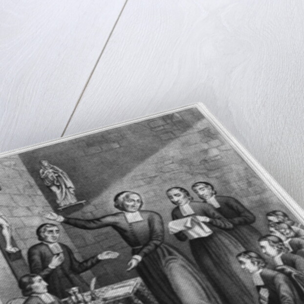 The Venerable Saint Jean-Baptiste de La Salle engraved by H. Jannin and P. Sarrazin, 1845 by French School