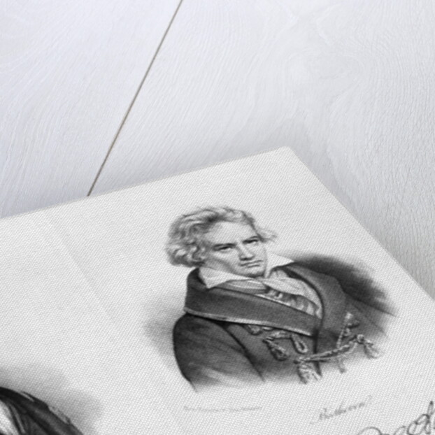 Esprit Auber and Ludwig van Beethoven by Auguste Bry