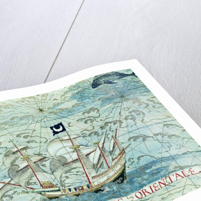 Fol.36v A Caravel by Guillaume Le Testu