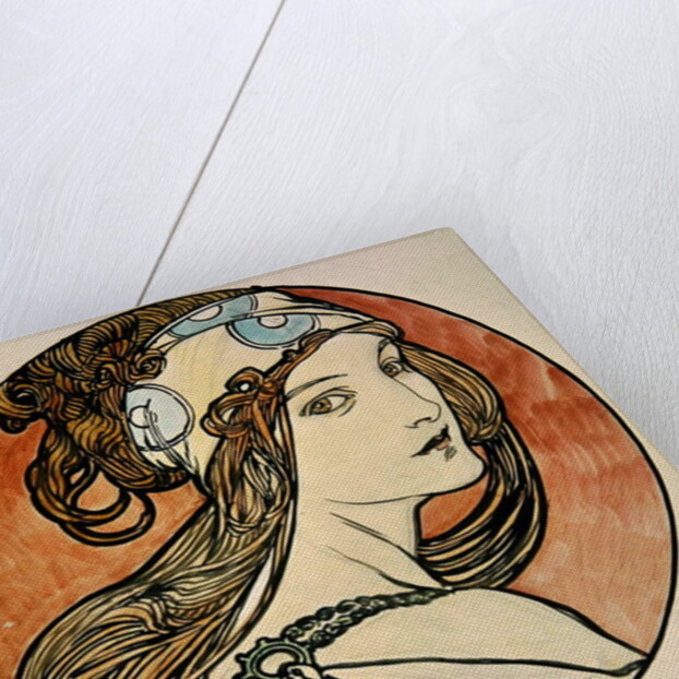 Woman with a Headscarf by Alphonse Marie Mucha