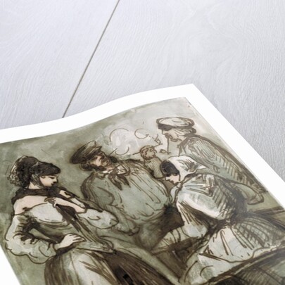 Grisettes and Workers by Constantin Guys