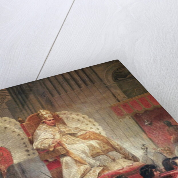 Pope Pius VIII in St. Peter's on the Sedia Gestatoria, 1829 by Emile Jean Horace Vernet