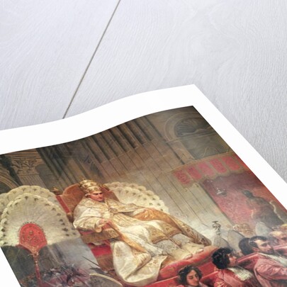 Pope Pius VIII in St. Peter's on the Sedia Gestatoria, 1829 by Emile Jean Horace Vernet