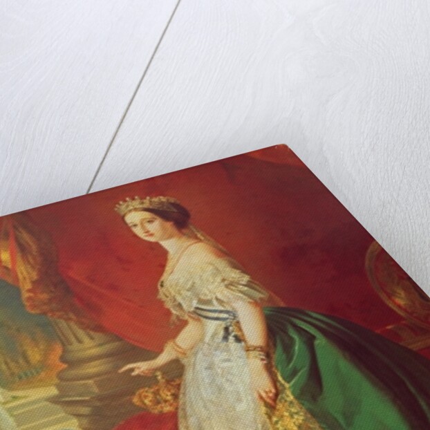 Empress Eugenie after a portrait by Francois Xavier Winterhalter by Francois Gabriel Guillaume Lepaulle