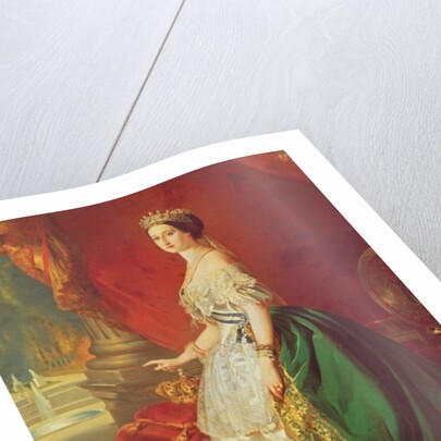Empress Eugenie after a portrait by Francois Xavier Winterhalter by Francois Gabriel Guillaume Lepaulle