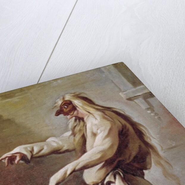 Character from the Commedia dell'Arte by Claude Gillot