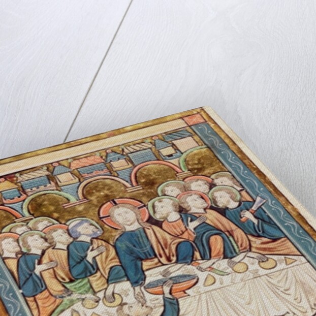 Ms 3016 fol.14 The Last Supper by French School