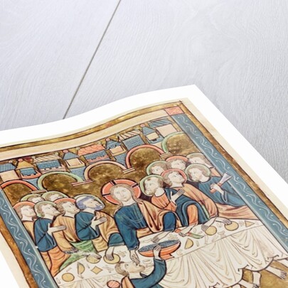 Ms 3016 fol.14 The Last Supper by French School