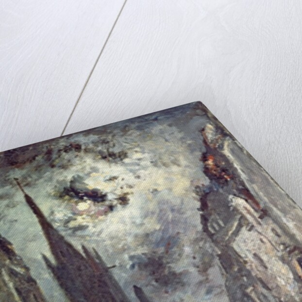 Rue Saint-Severin, 1877 by Johan-Barthold Jongkind