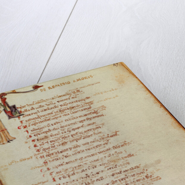 Ms 19 fol.47 Page of text with a historiated initial by Italian School