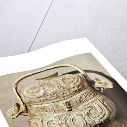 Ritual 'yu' wine bucket inscribed by Kung by School Chinese