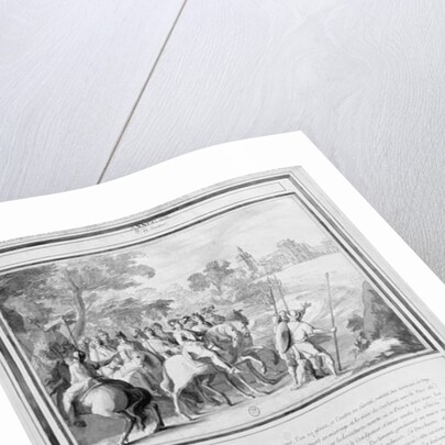 Louis II de Bourbon Prince of Conde with his Brother, Armand de Bourbon Prince of Conti and Henri II de Longueville Duke of Estouteville Riding to Vincennes by French School