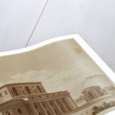 Perspective view of the house of the director of the salt works in the 'ideal city' of Chaux by Claude Nicolas Ledoux