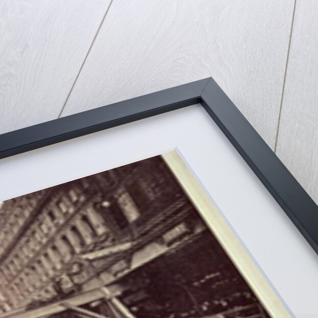 Construction of the metro system along the rue de Rivoli, 1898 by French School