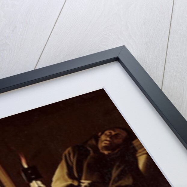 The Ecstasy of St. Francis, A Monk at Prayer with a Dying Monk by Georges de la Tour