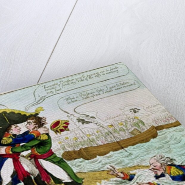 The Imperial Embrace or Boneys New Drop, published by Walker, London, July 1807 by English School