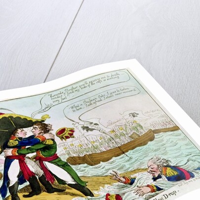 The Imperial Embrace or Boneys New Drop, published by Walker, London, July 1807 by English School