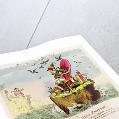 Boney's Elba Chair, published by S. Knight, London, 5th May 1814 by George Cruikshank
