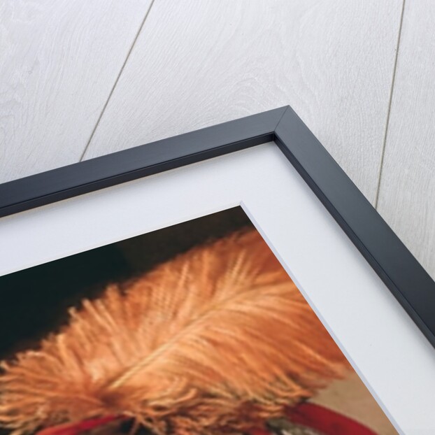 The Cheat with the Ace of Diamonds, detail depicting the male card player with the feathered hat, c.1635-40 by Georges de la Tour