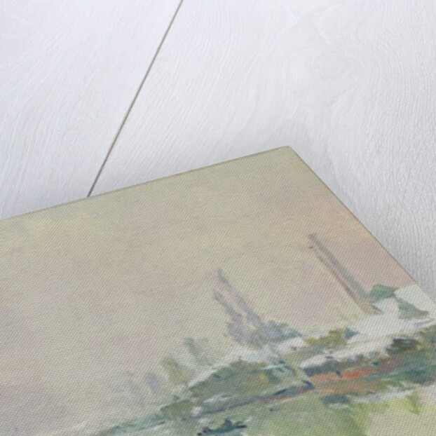 The Ile Lacroix under Snow, 1893 by Albert-Charles Lebourg