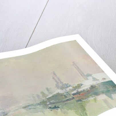 The Ile Lacroix under Snow, 1893 by Albert-Charles Lebourg