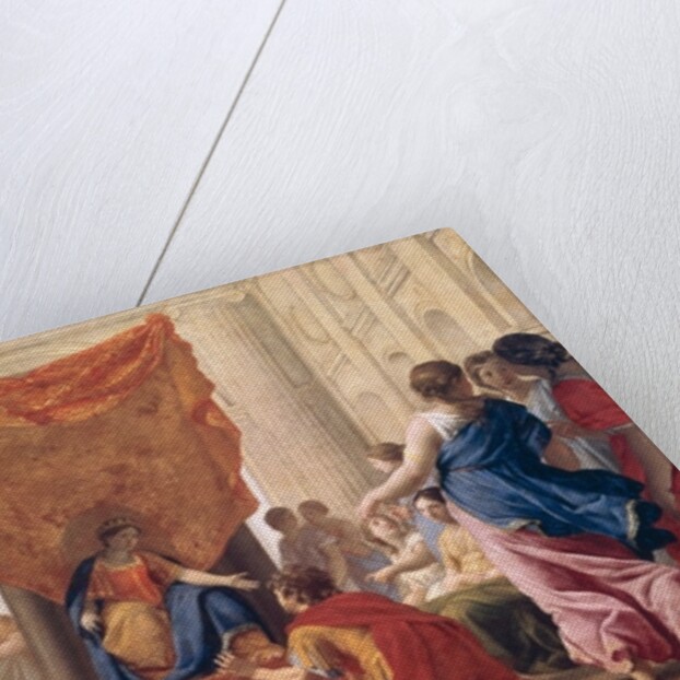 Poliphilus Kneeling before Queen Eleuterylida, c.1643-44 by Eustache Le Sueur