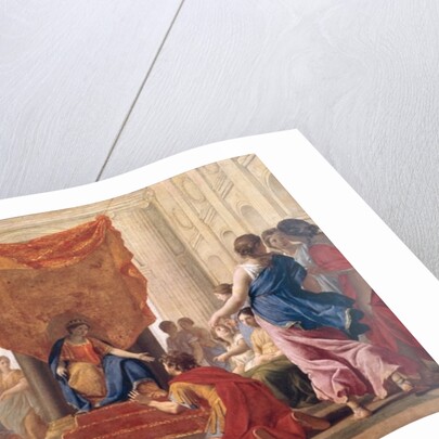 Poliphilus Kneeling before Queen Eleuterylida, c.1643-44 by Eustache Le Sueur