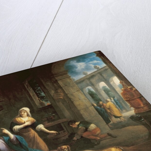 Jesus at the Home of Martha and Mary by Flemish School