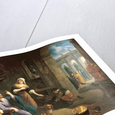 Jesus at the Home of Martha and Mary by Flemish School