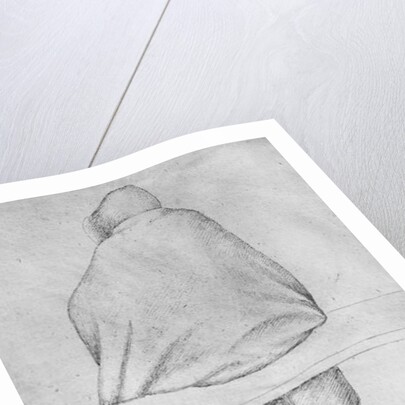 Monk seated on a bench, seen from behind by Antonio Pisanello