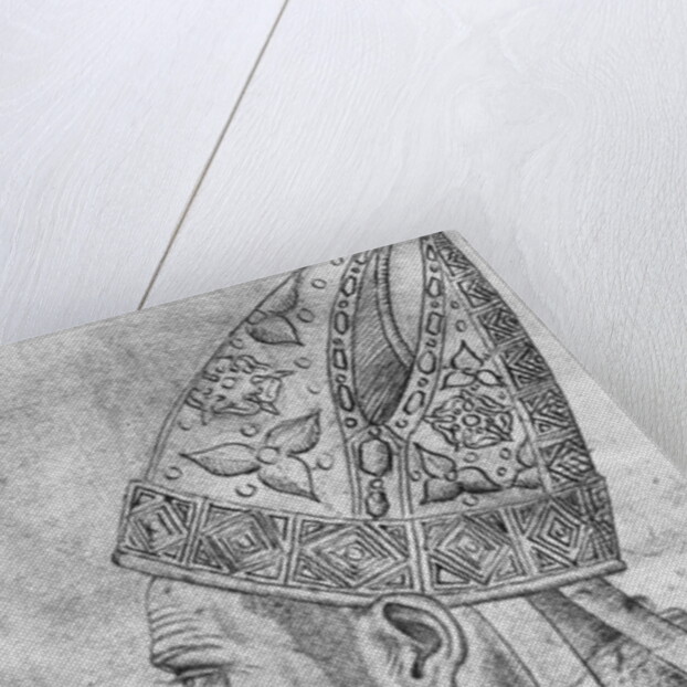 Head of a bishop by Antonio Pisanello