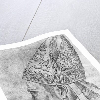 Head of a bishop by Antonio Pisanello