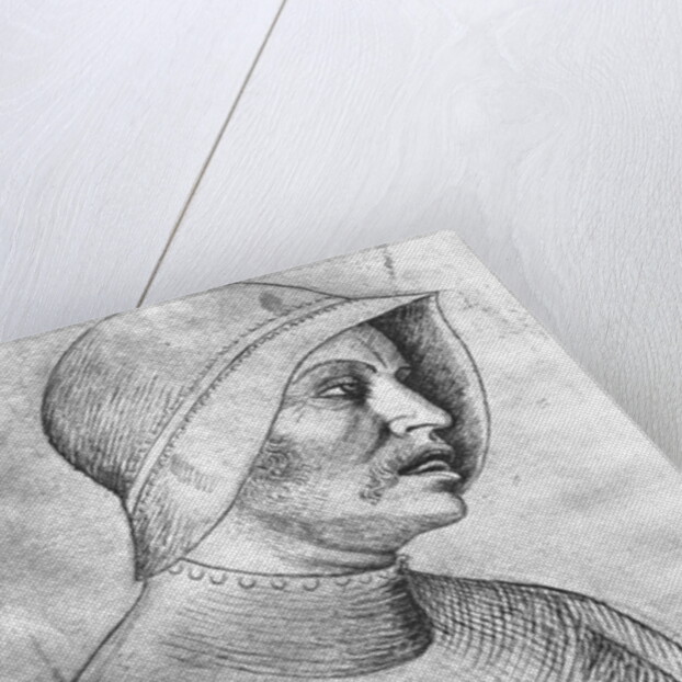 Soldier wearing a helmet by Antonio Pisanello