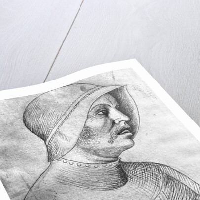 Soldier wearing a helmet by Antonio Pisanello