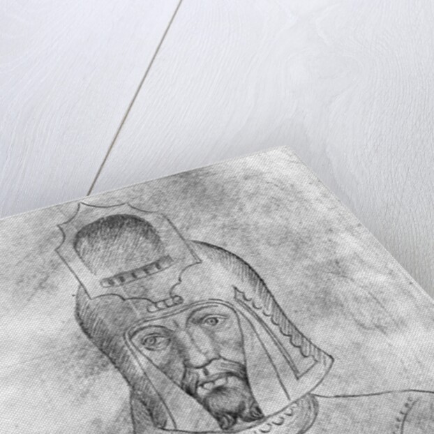 Soldier wearing a visored helmet by Antonio Pisanello