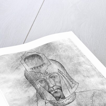 Soldier wearing a visored helmet by Antonio Pisanello