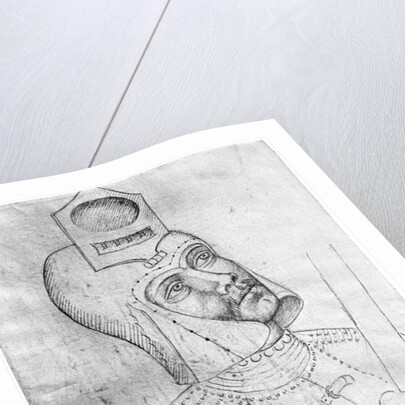 Soldier wearing a visored helmet by Antonio Pisanello