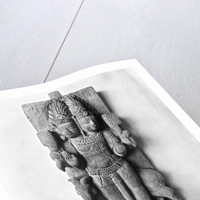 Relief depicting a double-headed image of Agni, the God of fire, seated on a ram, South India by Indian School