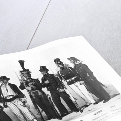 Costumes of French marines from 1680 to 1854 by Charles Vernier