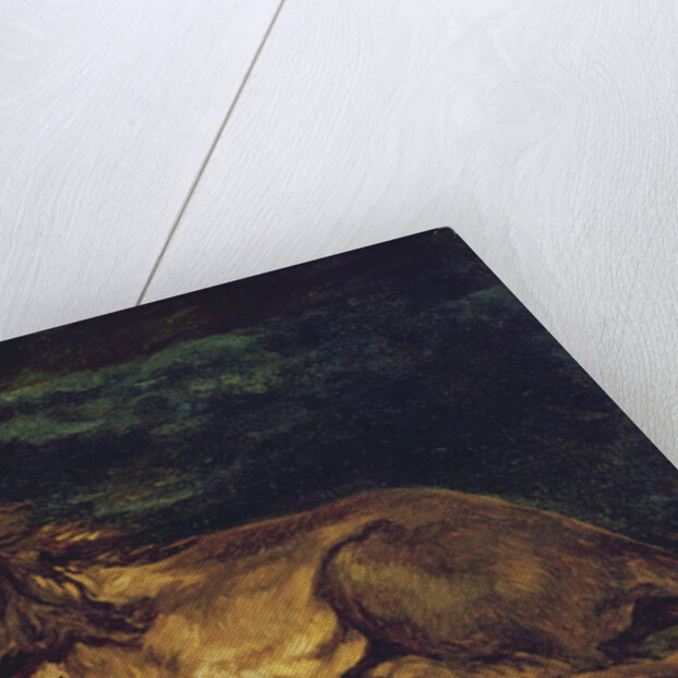 Lion Resting by Ferdinand Victor Eugene Delacroix